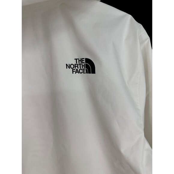 The North Face Mens White Windbreaker Jacket Zip-Up With Hood Size M - Picture 7 of 16